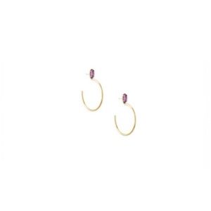 KENDRA SCOTT “PEPPER” HOOP EARRINGS